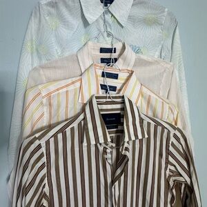 Bundle of 4 beautiful Faconable business shirts for ladies S 100% cotton